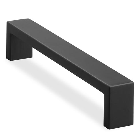 10 Cabinet Hardware Square Matte Black (6-1/4-in Hole Centers)